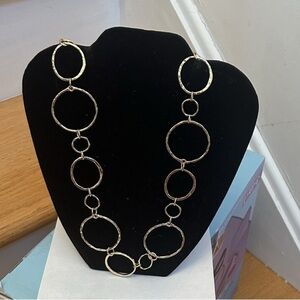 NWOT CHICO'S REMI GOLD-TONE LINK NECKLACE